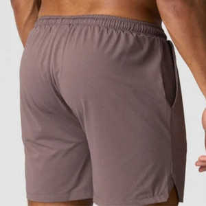 Men's Formal <b>Mid</b>-Waist Satin Quick-Drying Breathable Fitness Shorts Anti-Glare Double-<b>Layer</b> Print Running - Product Image 5