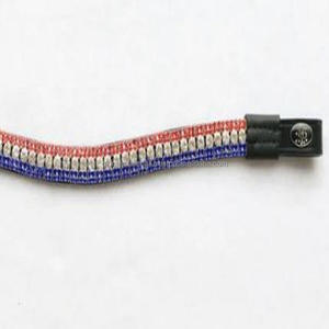 Banda de cejas de caballo de cuero con forma de onda de cuero de silla gruesa diseñada con cristales multicolores de lujo de 3 filas banda de cejas Bling - Product Image 6