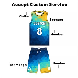 Ensemble de maillots de basket-ball personnalisés, 100% polyester, bleu hiver, sublimé, sans manches, séchage rapide, uniformes unisexes pour adultes, numéro 8, nom de l'équipe - Product Image 4