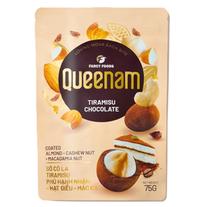 ช็อกโกแลตดรากีขายดีที่สุด รับผลิตแบบ OEM/ODM ฮาลาล 75 กรัม ทีรามิสุเคลือบช็อกโกแลต ผสมอัลมอนด์ เม็ดมะม่วงหิมพานต์ แมคคาเดเมีย  ผู้จัดจำหน่ายขนมขบเคี้ยว - Product Image 1