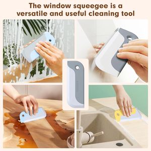 Set di 3 Piccoli Raschietti per Vetri Doccia e Finestrini Auto, Casa e Cucina, in Grigio, Giallo e Blu - Product Image 5