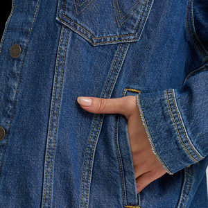Chaqueta Vaquera Vintage Lavada para Hombre y Mujer, Estilo Americano, con Bordado de Letras 'Old Star', Botones, Holgada, Informal, a la Moda y Combinable con Todo - Product Image 6