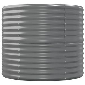 Grand lit de jardin surélevé en acier gris thermolaqué durable pour aménagements de jardin - Product Image 4