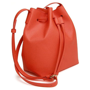 Elegant <b>Women's</b> Leather <b>Bucket</b> <b>Bag</b> Printed Fashion Crossbody Shoulder Handbag With Drawstring <b>For</b> Daily Use & Travel Shopping - Product Image 5
