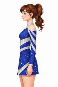 ชุดฤดูร้อนสำหรับเด็กผู้หญิง แขนยาว ชุดเต้นรำ ชุดกีฬา กระโปรง ชุดนักเรียน ชุดเชียร์ลีดเดอร์ - Product Image 3