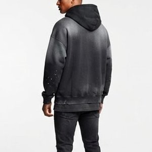 Nueva Sudadera con Capucha Extra Grande Personalizada para Hombre, Estampado Galaxia Negro, Corte Regular, Informal, para Otoño, Poliéster, Felpa Francesa, Transpirable - Product Image 2