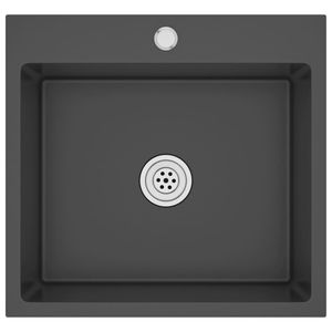 Fregadero de Cocina Hecho a Mano de Acero Inoxidable Negro - Product Image 2