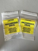 Sacs de sécurité en plastique LDPE à fermeture éclair pour échantillons biohazard, impression hélio, structures à 3/4 parois pour préservatifs, perfusion et masques chirurgicaux