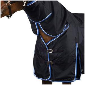 Manta de Verano para Caballo 2026, Transpirable, Ligera, Impermeable, Negra, de Poliéster Premium, para Protección Contra Moscas - Product Image 4