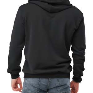 Sweat-shirts pour hommes surdimensionnés personnalisés par le fabricant, 100% coton, qualité supérieure, logo en relief 3D, teinture unie, pour l'hiver - Product Image 2