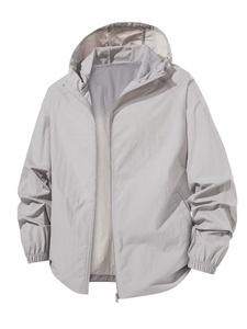 <b>Women</b> Color Blocked Hooded Windbreaker <b>Jacket</b> Full Sleeve Windproof Pullover <b>Spring</b> Wear Full Sleeve Zipper Closure Blouson Coat - Product Image 1