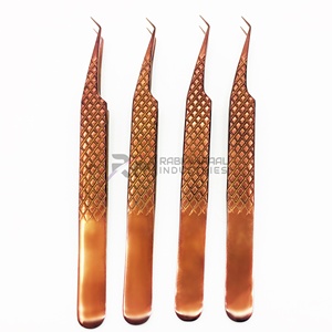 Pince à épiler pour extensions de cils RMI de haute qualité en acier inoxydable antistatique durable à 45 degrés - Product Image 2