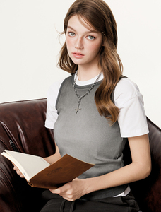 Camiseta sin mangas de punto acanalado personalizada para mujer, chaleco informal de moda de verano, venta al por mayor directa de fábrica OEM, camiseta sin mangas de alto rendimiento para hombre - Product Image 4