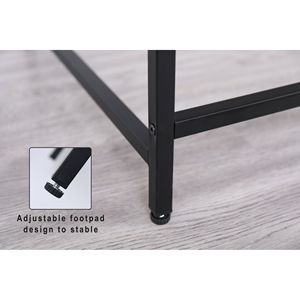 Modern <b>Black</b> <b>Console</b> Table Narrow Entryway and Living Room Foyer Small Couch and Sofa Table Enhances Any Space - Product Image 2