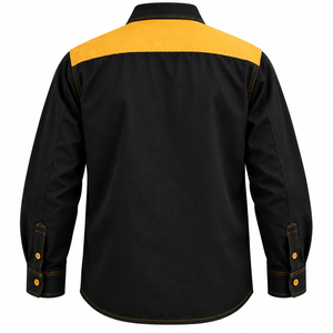 Camisa de Trabajo FR Personalizada para Hombre, Resistente al Fuego, para Soldadura, Manga Larga, con Botones, Dos Tonos - Product Image 2