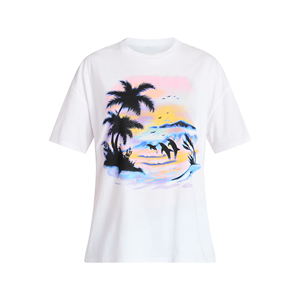 Digital Printed Comfortable Summer Friendly Women's Casual T Shirts O Neck Short Sleeve <b>Slim</b> Fit Casual T Shirt From Bangladesh - Product Image 1