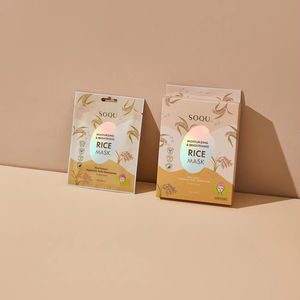 มาส์กข้าว (5 ชิ้น/กล่อง) SOQU มอยส์เจอไรซิ่ง & ไบรท์เทนนิ่ง ไรซ์ มาส์ก เซ็ต _K beauty - Product Image 4