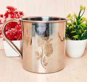 Mug en cuivre artisanal à finition martelée, idéal pour la maison, la cuisine, les repas et les cadeaux - Product Image 4