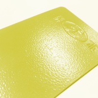 Revêtement en poudre de polyester transparent pour la construction avec texture froissée et finition brillante