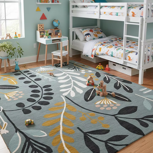 Alfombra de Lana Reversible Abstracta de Alta Calidad, Hecha a Mano, Precio Directo de Fábrica, para Sala de Estar, Dormitorio, Invitados, Ejercicio - Product Image 1