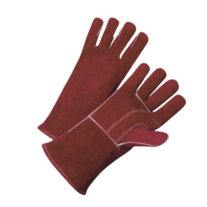 Heavy-Duty Reinforced Cowhide Split Leather Welding <b>Gloves</b> Flame Retardant Abrasion Heat Resistant Safety <b>Gloves</b> ANSI Class 1 - Product Image 2