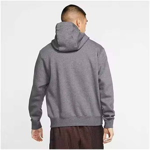 Sudadera con Capucha de Estilo Urbano, 100% Algodón Grueso, con Logotipo Personalizado, Corte Regular, Cierre de Cremallera, Color Sólido, para Hombre, con Bordado Desgastado - Product Image 5