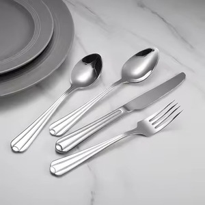 Ensemble de couverts en métal de qualité supérieure pour la salle à manger, cuillère, fourchette, couteau en acier inoxydable, ensemble de couverts durables et élégants - Product Image 2