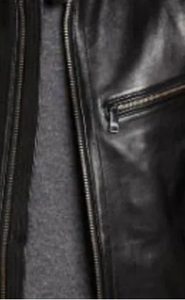 Veste en cuir d'agneau de haute qualité pour homme, tendance, à fermeture éclair, style décontracté, très vendue - Product Image 5