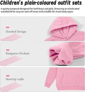 ชุดวอร์มเด็กชายเด็กหญิง ผ้าฝ้ายเนื้อนุ่ม สวมใส่สบาย ชุดกีฬา ผู้ผลิต OEM - Product Image 5