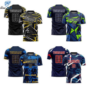 Professional Custom 100% Polyester Eco-Friendly Breathable <b>Soccer</b> Uniform Sublimation Team Jersey Short Sleeve Tournaments - Product Image 5