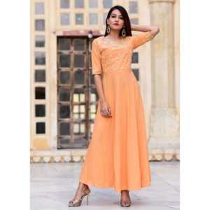 Vestido de Noche Hecho a Mano con Cuello Redondo y Corte en A, Talla XS Exclusiva, Cintura Natural, Elegante y con Detalles Artesanales - Product Image 2