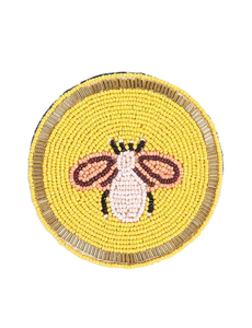 Posavasos y Alfombrillas de Vidrio de 5 mm de Grosor, Bordados a Mano con Diseño de Flor, de 300 mm de Diámetro, Estilo Clásico - Product Image 5