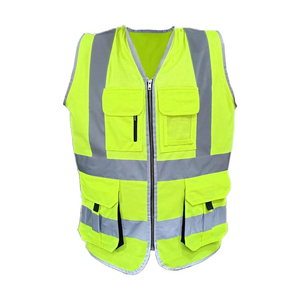Chaqueta de Trabajo de Alta Visibilidad para Hombre, Chaleco Reflectante para Exteriores, Ropa de Protección Industrial y de Construcción, Duradera - Product Image 5