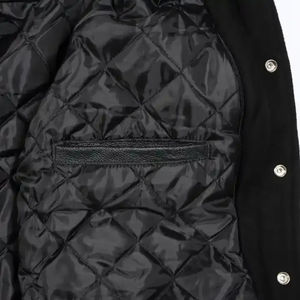 Vestes universitaires unisexes en coton avec logo personnalisé, manteaux de baseball décontractés en gros pour l'hiver, vestes Letterman grande taille - Product Image 4