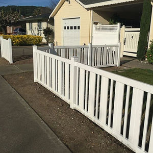 Clôture en vinyle à piquets fermés de haute qualité, avec cadre thermique, modélisation 3D disponible, résistante aux UV, écologique, et nécessitant peu d'entretien - Product Image 4