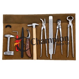 Juego de 10 Herramientas para Herrador – Kit Completo para el Cuidado de Pezuñas y Herraduras de Caballos - Product Image 1
