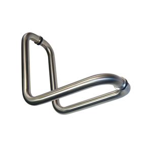 Manijas de Puerta y Ventana de Vidrio con Tirador de Empuje y Tracción, Estilo Codo, Montadas en la Pared - Product Image 1