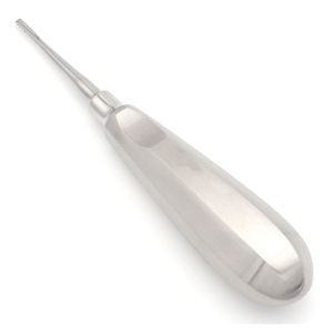 Lindo-Levien Elevador de Raíces Recto 3mm 15.5cm con Dientes Finos, Instrumento de Extracción Dental, Mango Hueco, Acero Inoxidable Quirúrgico - Product Image 1