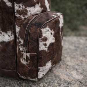 Fashion Leather Hair On Backpack Cowhide Travel Laptop Rucksack Vintage School Bag Handmade Design LHBP-0038 - Product Image 6