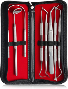 Professional Dental <b>Teeth</b> Cleaning Tool Set Plaque Remover and <b>Tooth</b> <b>Scraper</b> Stainless Steel Dental Cleaning Instruments - Product Image 3