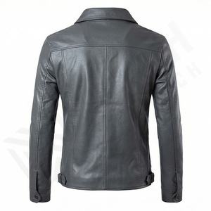 Veste de moto en cuir véritable pour homme de qualité supérieure, nouvelle arrivée, vestes de moto d'hiver, protections amovibles, personnalisables - Product Image 2