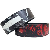Ceinture de soutien dorsal Premium RC Fitness Wear en cuir de vachette 10 mm, respirante, imperméable, protection avancée, avec boucle, pour la musculation