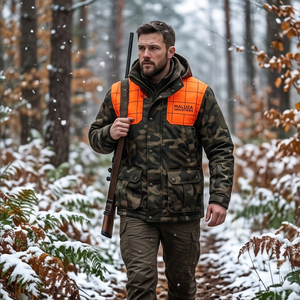 Veste de chasse softshell personnalisée OEM pour homme, imperméable, respirante, coupe-vent, en nylon imprimé, polaire d'été, camouflage silencieux, pour l'extérieur - Product Image 4