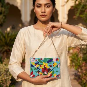 Premium Quality Handcrafted Beaded <b>Clutch</b> Purses for Women Eco-Friendly Light Weight Evening Party Sold by Indian supplier - Product Image 4