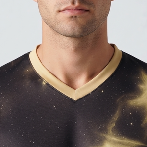 Camiseta de tela fresca para hombre, tela suave al tacto, material elástico y moderno, camiseta popular de tela tipo Ringer para hombre - Product Image 4
