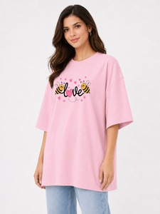 T-shirt ample à col rond pour femme, en jersey de coton respirant, à manches courtes, couleur unie, fermeture éclair, séchage rapide, style streetwear - Product Image 4