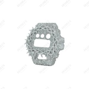Accesorio de Reloj de Lujo con Incrustaciones Completas de Diamantes Moissanite VVS, Apto para Bisel G-Shock, Estilo Hip Hop Moderno - Product Image 5