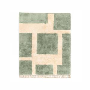 Tapis Beni Ourain 100% laine, fait main, marocain, berbère, noué à la main, géométrique, shaggy, vente en gros - Product Image 1