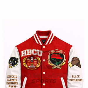 Chaqueta ligera para hombre estilo HBCU, cómoda y personalizada, chaqueta universitaria, chaqueta de colegio, chaqueta varsity hecha a medida. - Product Image 2