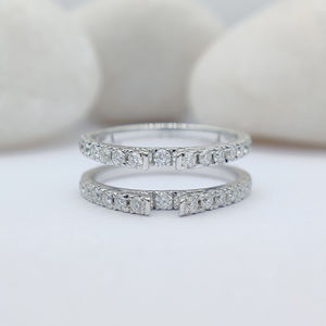 Bague de fiançailles élégante de qualité supérieure, diamant moissanite taille brillant, monture en argent sterling, disponible au meilleur prix - Product Image 6